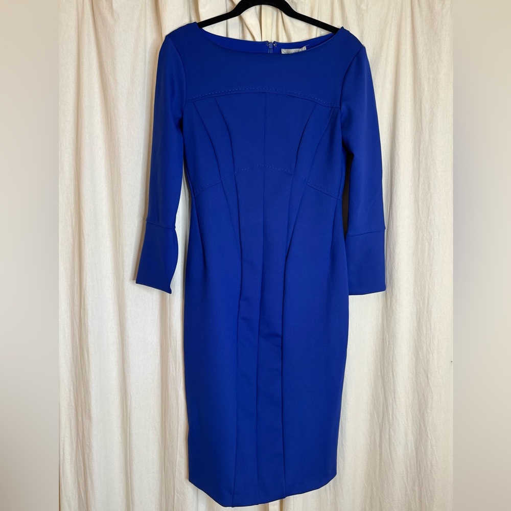Sportmax Royal Blue Long Sleeve Dress NWT